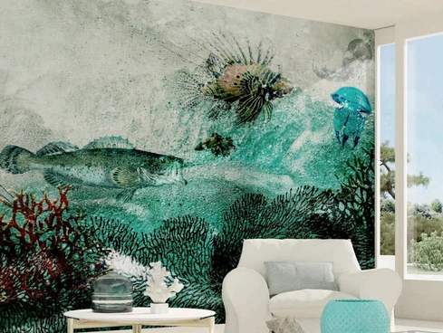 Carta da parati Deep Blue di Pintdecor