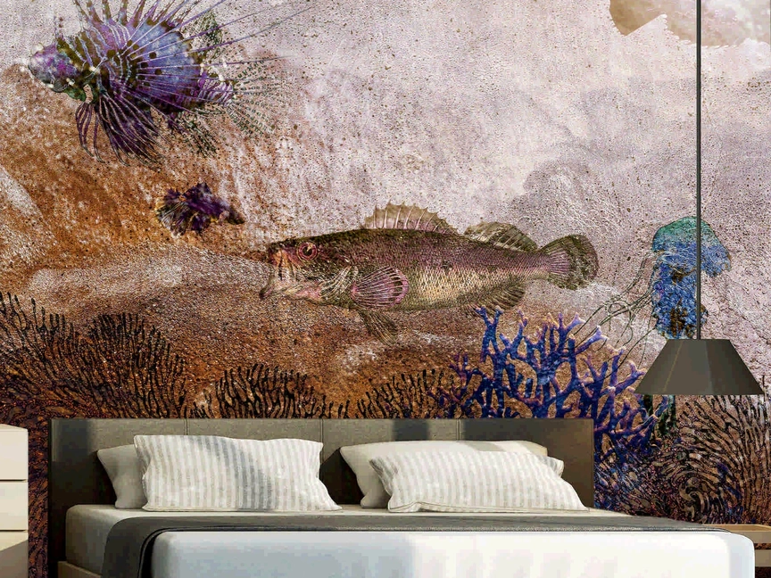 Carta da parati Deep Blue di Pintdecor