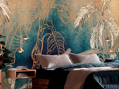 Carta da parati Gold Jungle di Pintdecor