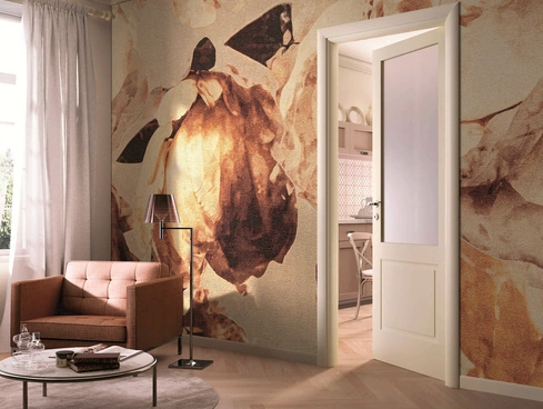 Carta da parati Golden Rose di Pintdecor