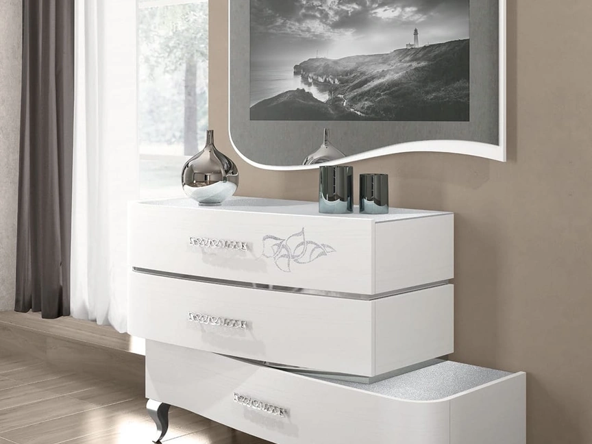 Specchiera Smeraldo con vano porta TV di Adriatica