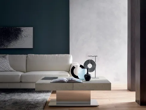 Tavolino Trasformabile con top effetto Malta Ares Mega di Altacom