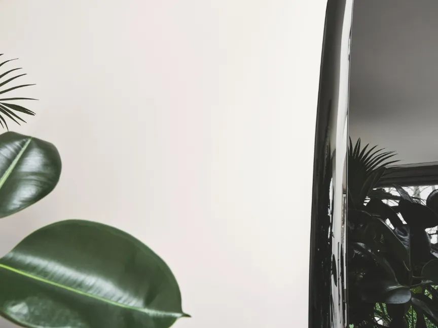 Specchio con cornice in vetro Colette di Calligaris