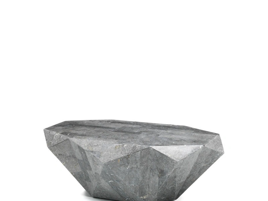 Tavolino in pietra fossile Diamond Medium di Stones