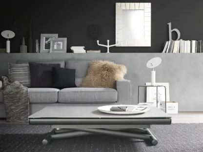 Tavolo Trasformabile Etoile con top in ceramica di Altacom