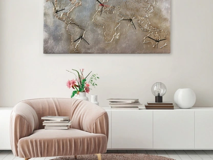 Orologio World Silver di Pintdecor