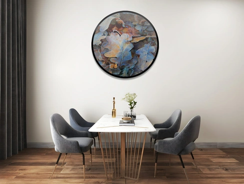 Quadro tondo 01 di Pintdecor