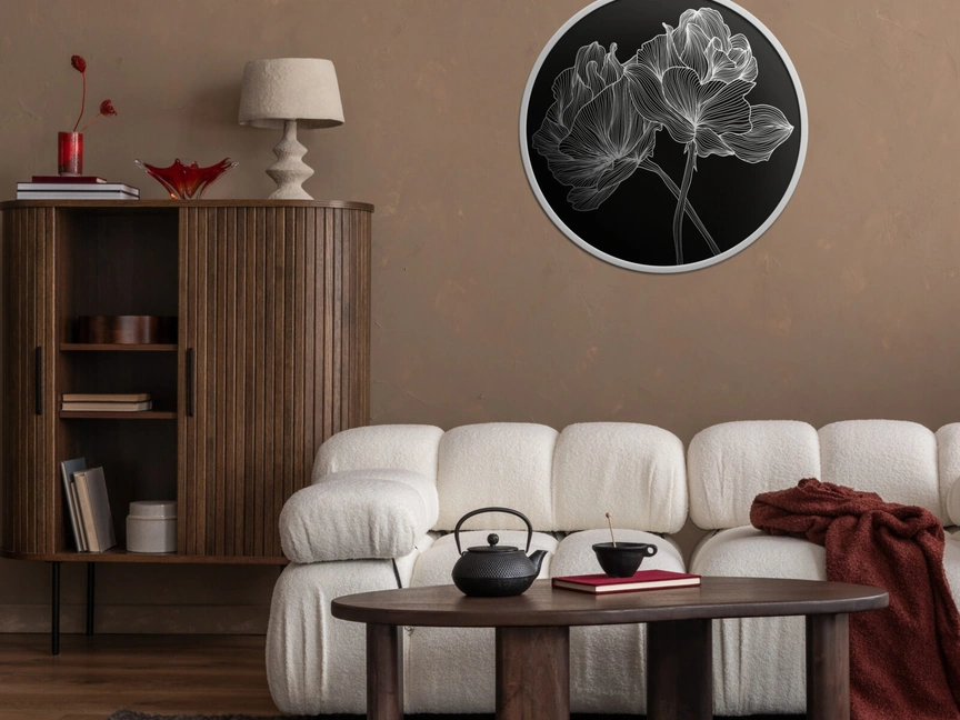 Quadro tondo 02 di Pintdecor