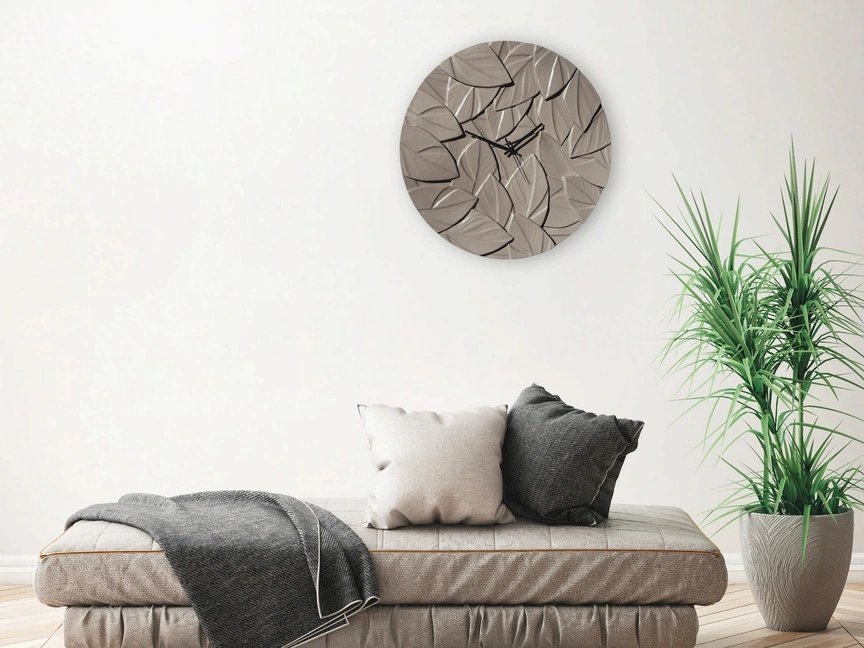 Orologio Scrappy Grigio Fango in ceramica di Pintdecor