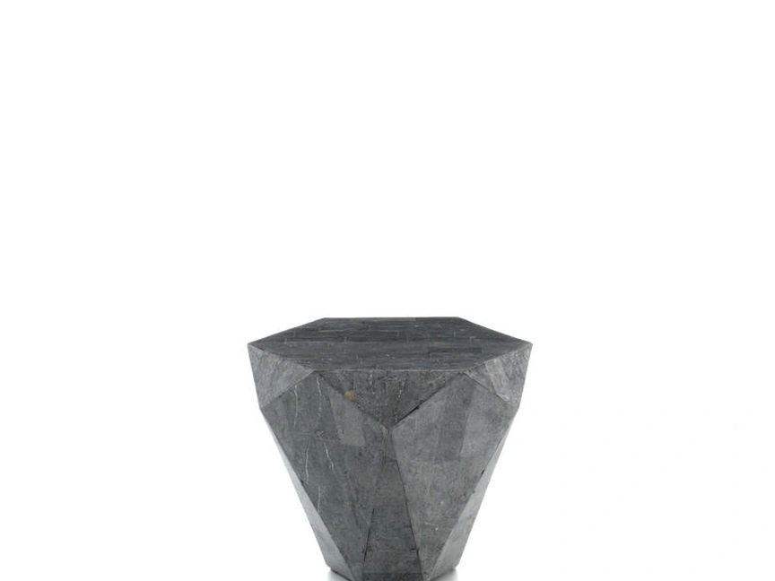 Tavolino Diamond Small in pietra fossile di Stones