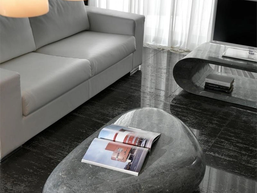 Tavolino Sasso Big in pietra fossile di Stones