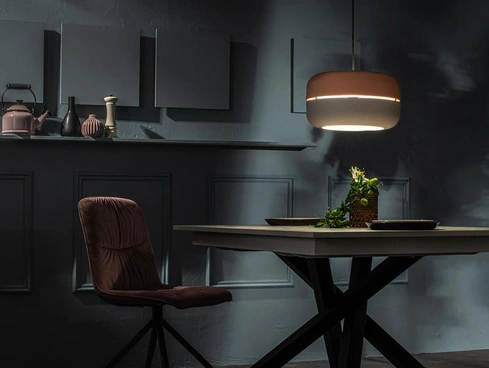 Lampada a sospensione Idra in metallo verniciato di Stones