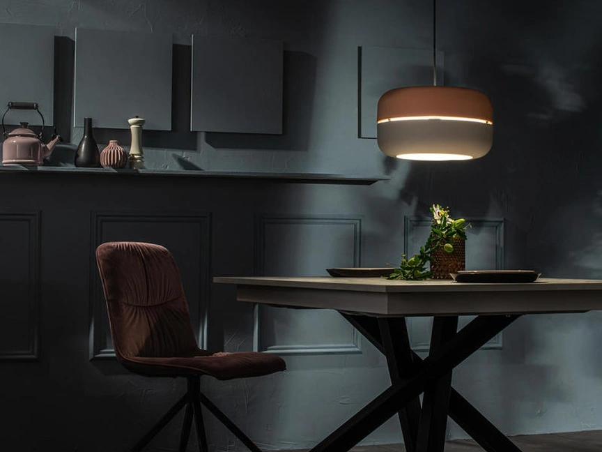 Lampada a sospensione Idra in metallo verniciato di Stones