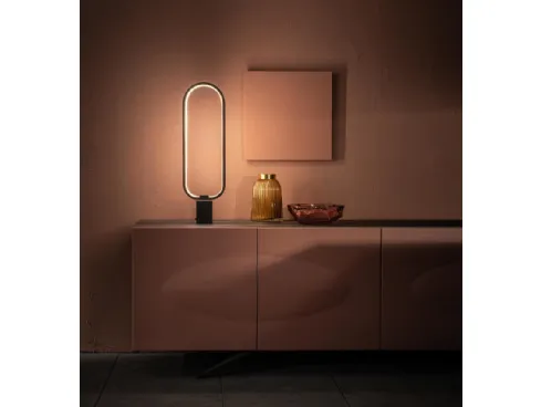 Lampada da tavolo a LED Naos in metallo con base in marmo di Stones