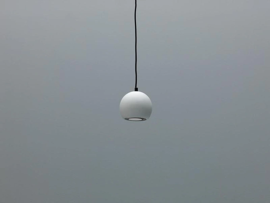 Lampada a sospensione Tenis in metallo verniciato Bianco di Stones