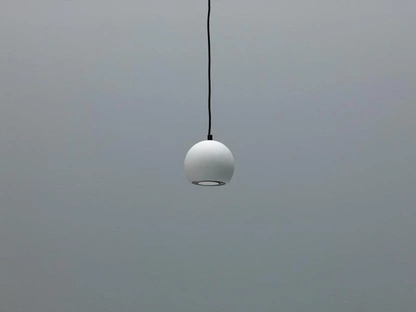 Lampada a sospensione Tenis in metallo verniciato Bianco di Stones