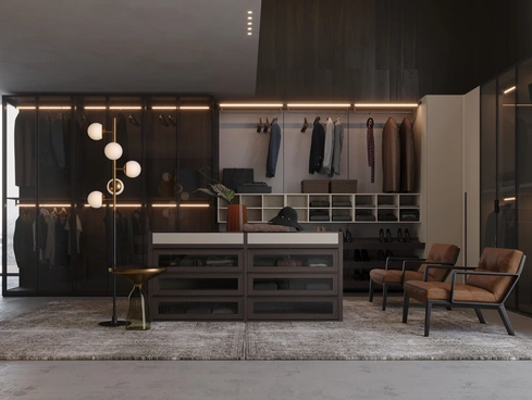 Armadio con ante battenti Open di Giessegi