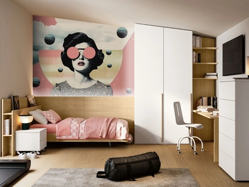 Cameretta VCJ159 con armadio a misura di Imab