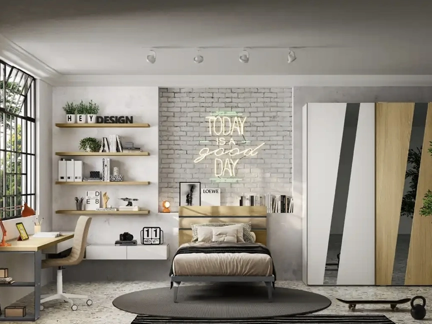 Cameretta componibile Y119 di Moretti Compact Camerette