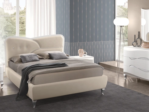 Letto in ecopelle Dolly di Adriatica