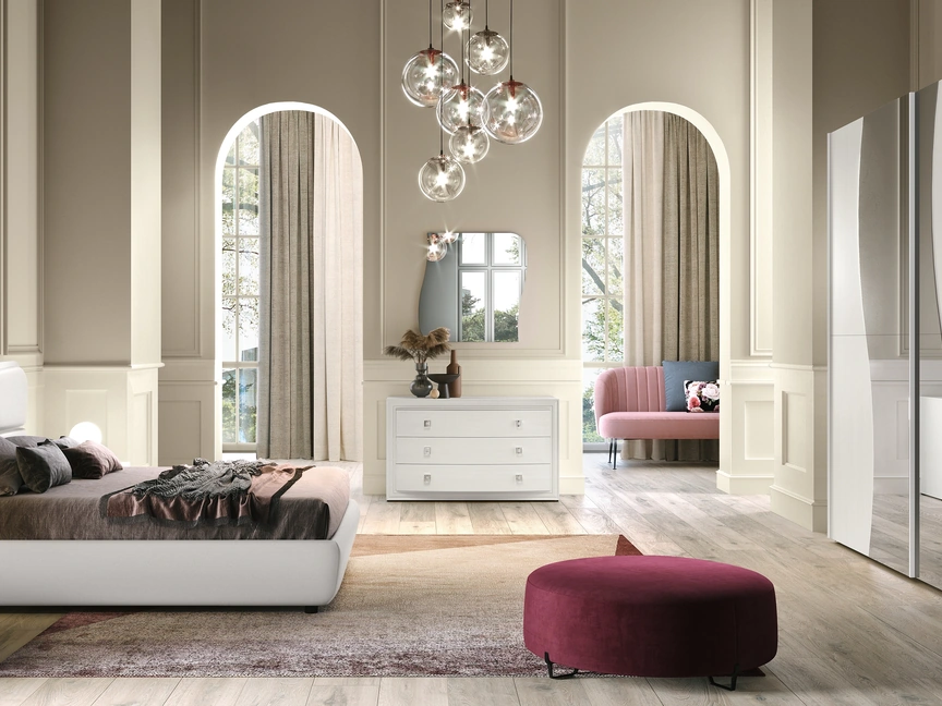 Letto in ecopelle Dolly di Adriatica