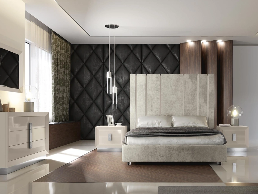 Letto con testiera imponente Duse di Adriatica