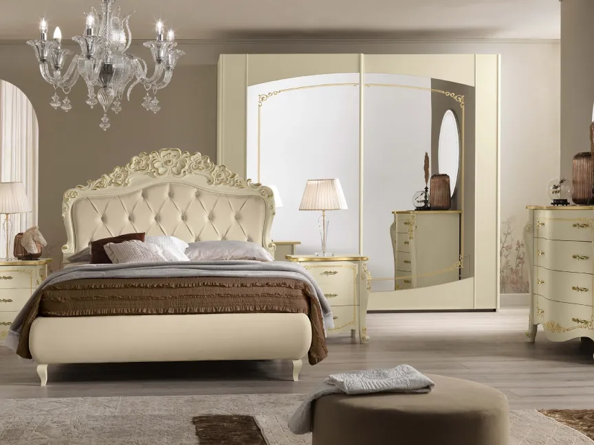 Letto con testiera Pandora di Adriatica