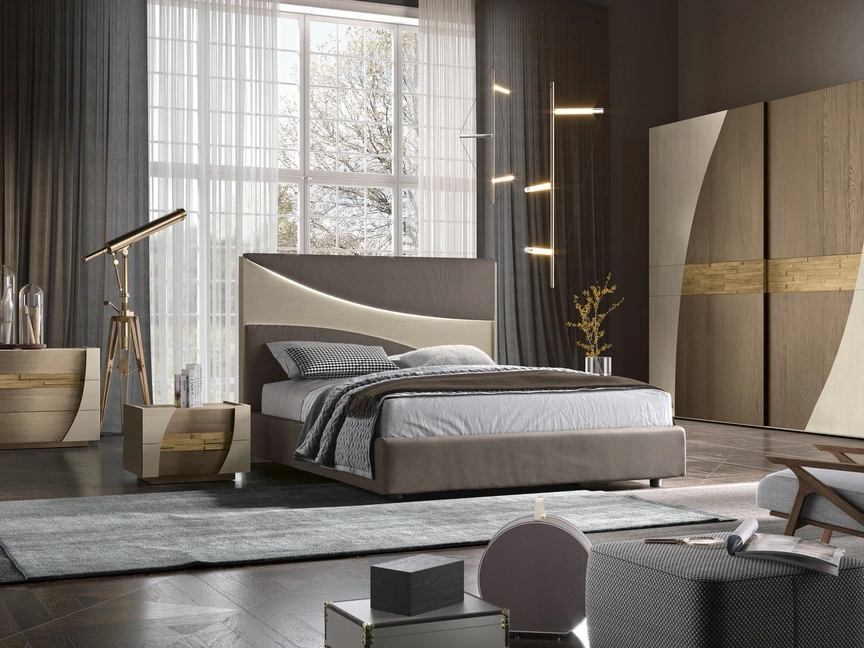 Letto con testiera Reflex di Adriatica