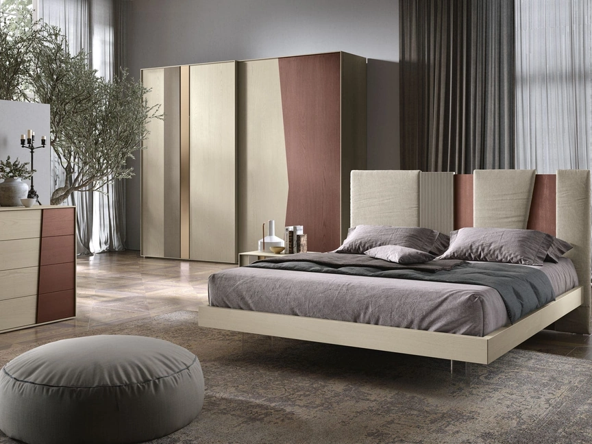 Letto con testiera Ring di Adriatica