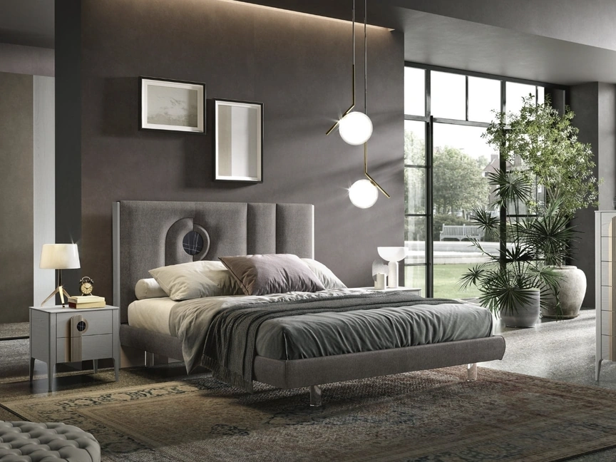 Letto imbottito Mood di Adriatica