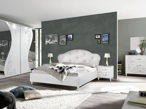 Letto in ecopelle Noemi di LC Mobili