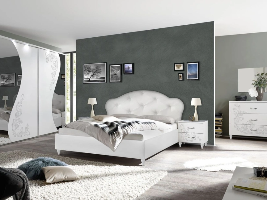 Letto in ecopelle Noemi di LC Mobili