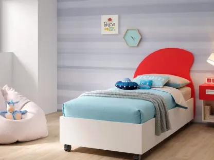 Letto singolo per bambini SC103 di Moretti Compact