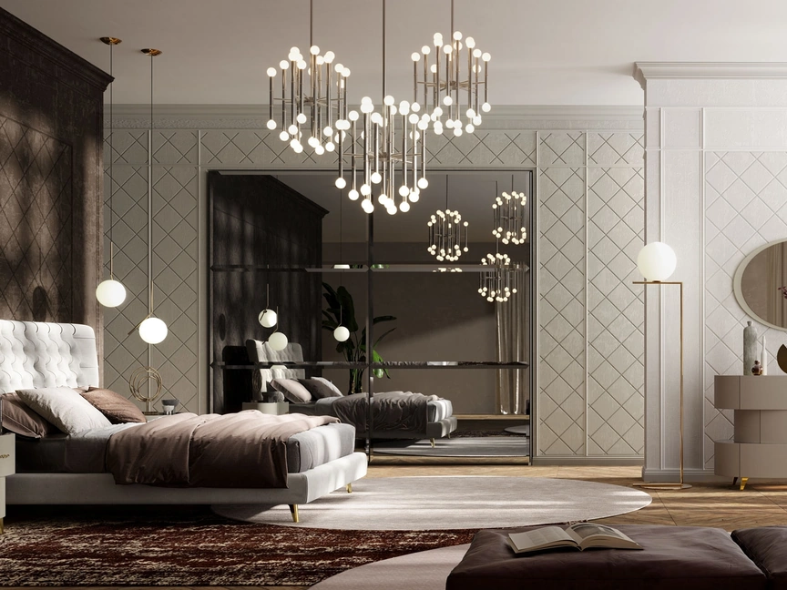 Letto Scacco Luxor di Cecchini Italia