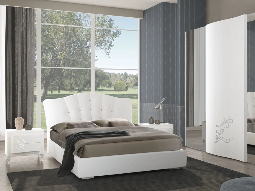 Letto imbottito Silvia di Adriatica