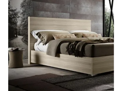 Letto moderno in legno con testiera Tab di Imab