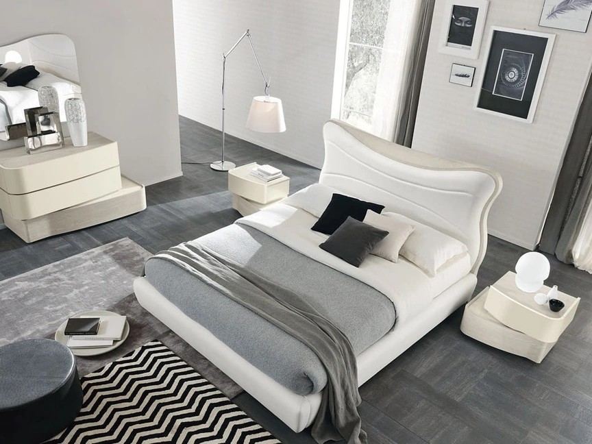 Letto Wind imbottito di Adriatica