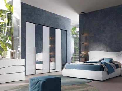 Letto Zeus in ecopelle di Cecchini Italia