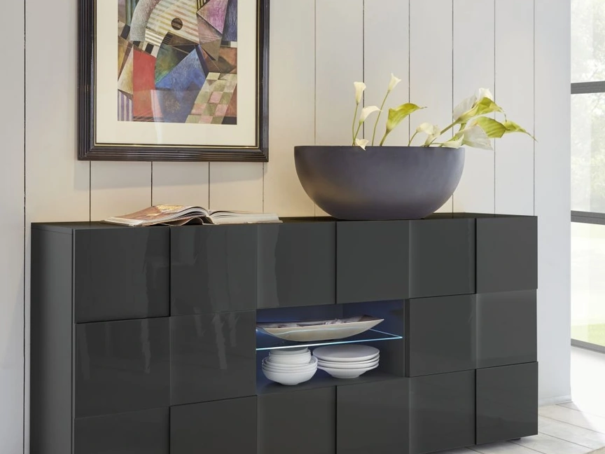 Madia Dama Grigio lucido di LC Mobili