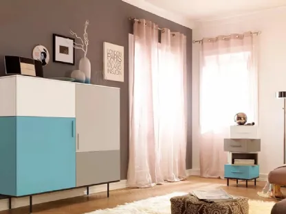 Madia di design quadrata LV205 di Moretti Compact