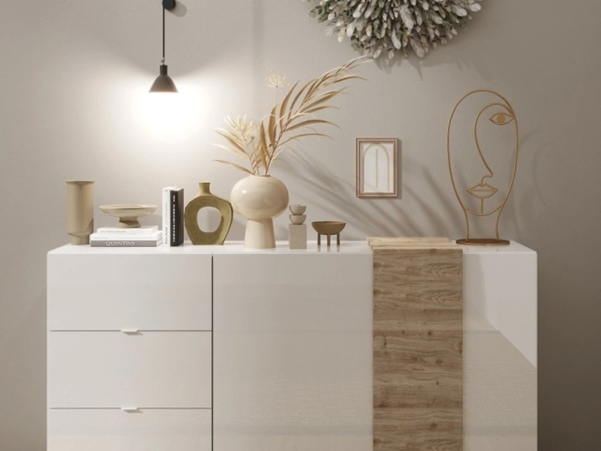 Madia Venus in laccato Bianco lucido di LC Mobili