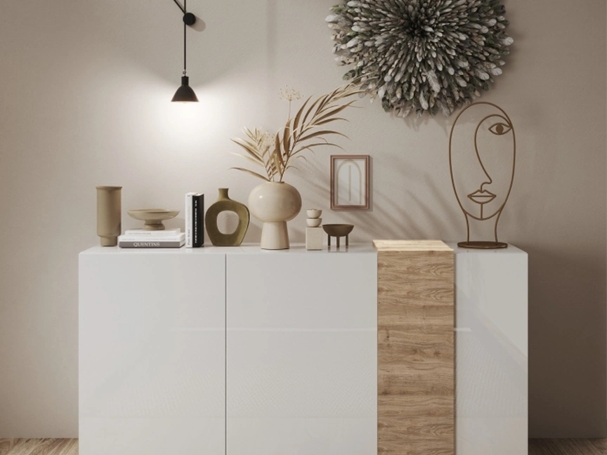 Madia Venus in laccato Bianco lucido di LC Mobili