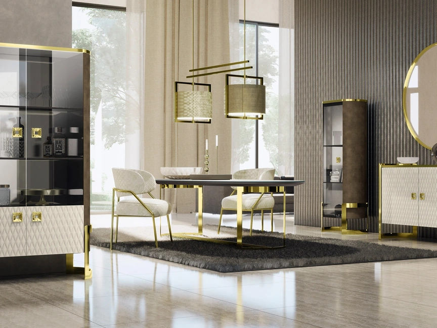 Parete Attrezzata Kursaal in ecopelle di Adriatica