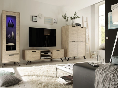 Parete Attrezzata Palma in Rovere Sherwood di LC Mobili