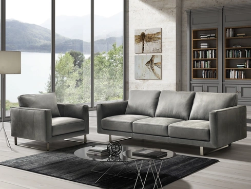 Poltrona moderna in pelle Linea di Afosofà