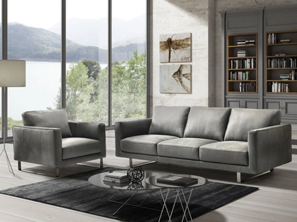 Poltrona moderna in pelle Linea di Afosofà