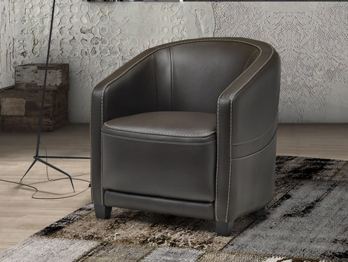 Poltroncina in pelle Marina Cabriolet di Afosofà