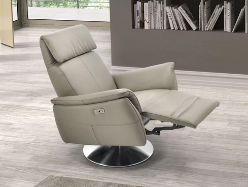 Poltrona Relax reclinabile in pelle Nida di Afosofà