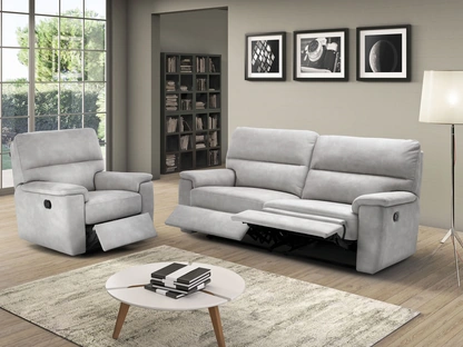 Divano Relax lineare in tessuto Adige di Afosofà