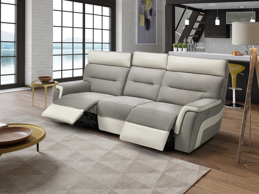Divano Relax lineare in pelle New Giorgio di Afosofà